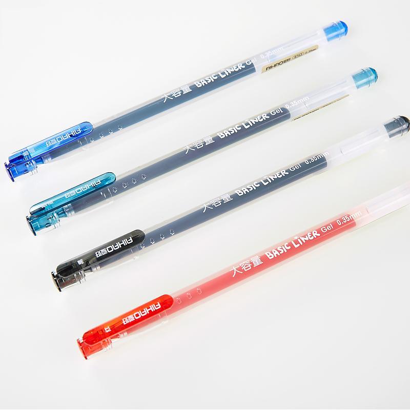 

Gel Pen 0.35mm Black Blue Red Ink Pen Maker School Office Supply Office for School 12 Pcs/lot1