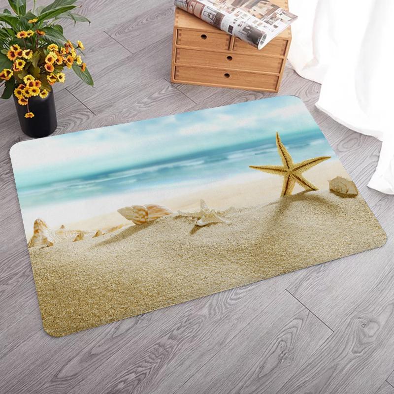 

Fuwatacchi Seascape Picture Kitchen Mat Parlor Bath Carpet Home Entrance Doormat Tapete Living Room Floor Mats Kitchen Carpets, Fmnt000310a