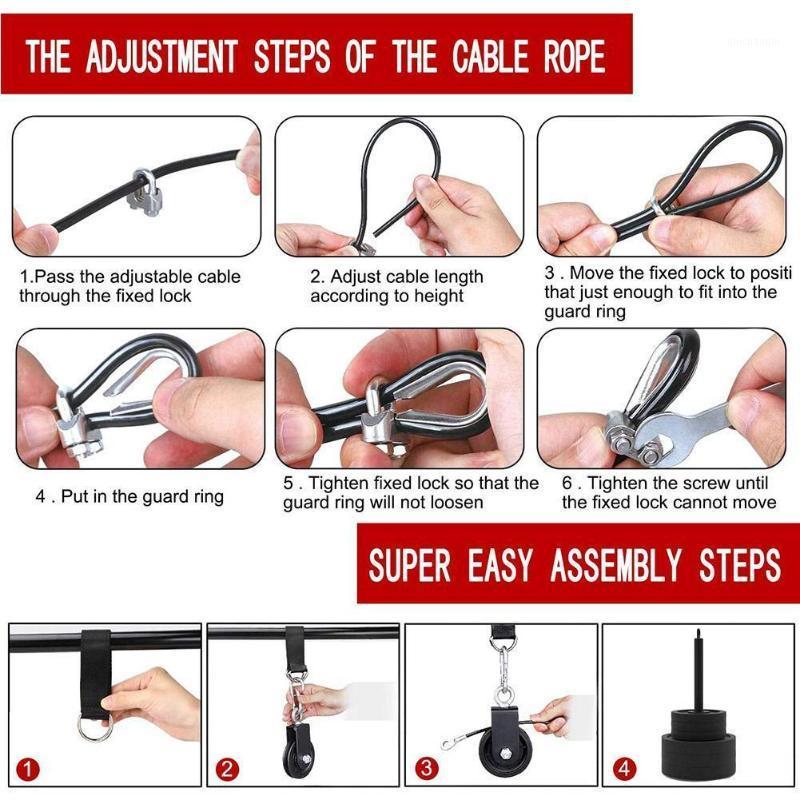 

Triceps Rope Pulley Cable Adjustable Biceps Triceps Equipment Home Sport Gym Training Fitness Accessories Hand Rope V4D51