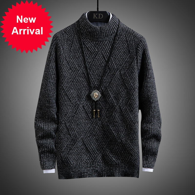 

Male cashmere cotton jersey 2020 Autumn jumper robe hombre homme hiver pull o ver neck sweater, Se809 grey.