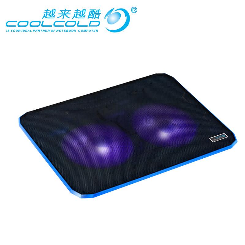 

CoolCold 14/15/16 inch Laptop Cooler Cooling Pad Two Fans Radiating laptop cooling stand 360X270X21mm