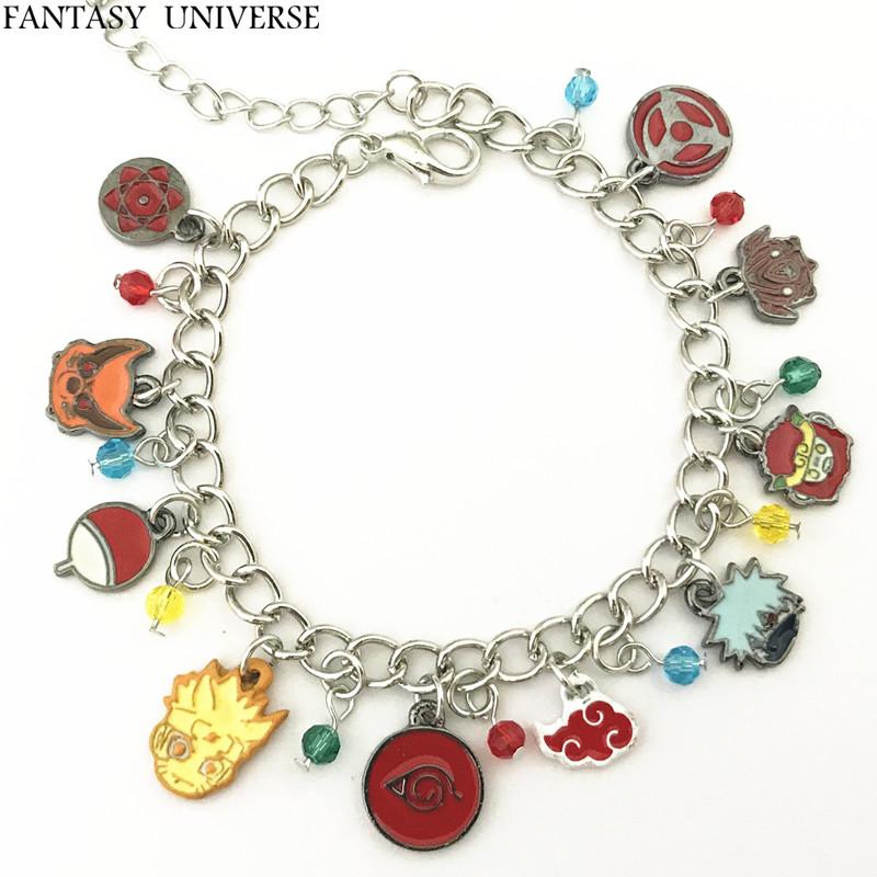 

FANTASY UNIVERSE Free shipping 20pc a lot naruto charm bracelet DKSKSMD01