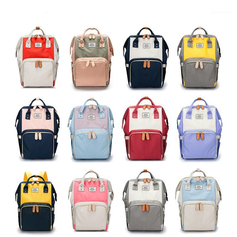 

Mommy Backpack Diaper Stroller Bag Backpack Leather Bolsillos Organizadores Para Bebes Large Capacity Waterproof Denim Zipper1, Black