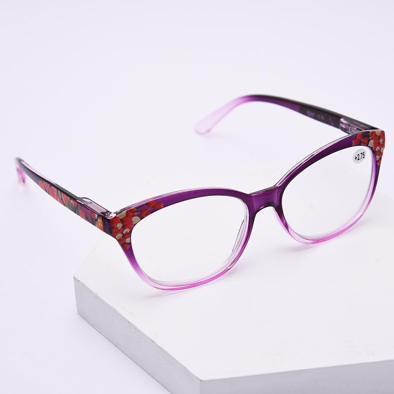 

Reading Glasses Red Women's Fashion Light Frame Comfortable Anti-Blue Light Relief Fatigue Farsighted Mirror +100 To +350 R2451