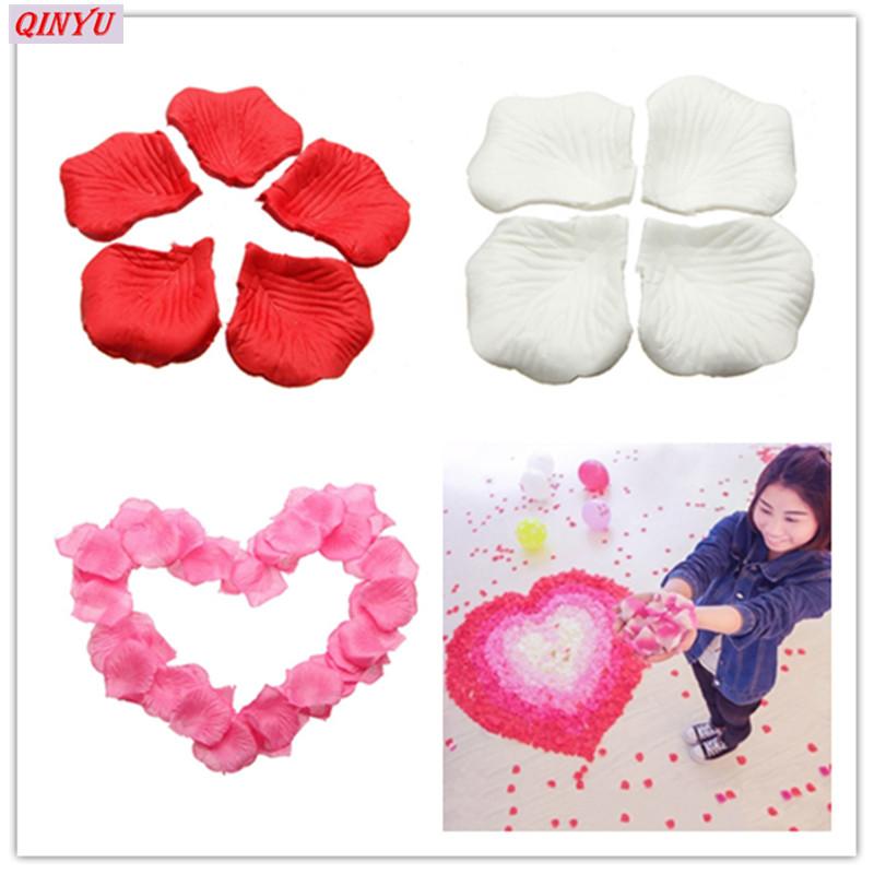 

1000pcs/lot Artificial Petals Fake Rose Petals Flower Girl Toss Silk Petal For Wedding Confetti Party Event Decoration 5z, Light blue