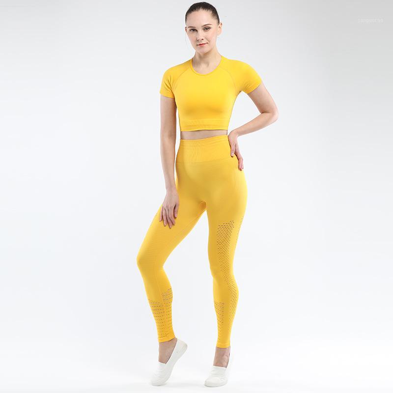 

Seamless Women Yoga Set Workout Sportswear Sport Bra Gym Clothing Fitness Long Sleeve Crop Top High Waist Leggings Sport Suit1, Long-sleeve suit