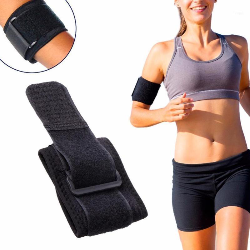 

Sports Fitness Black Adjustable Tennis Sport and Fitness Brace Elbow Sport Neoprene Golf Support Pad HUZ3945 Strap Pain Pad T4X31