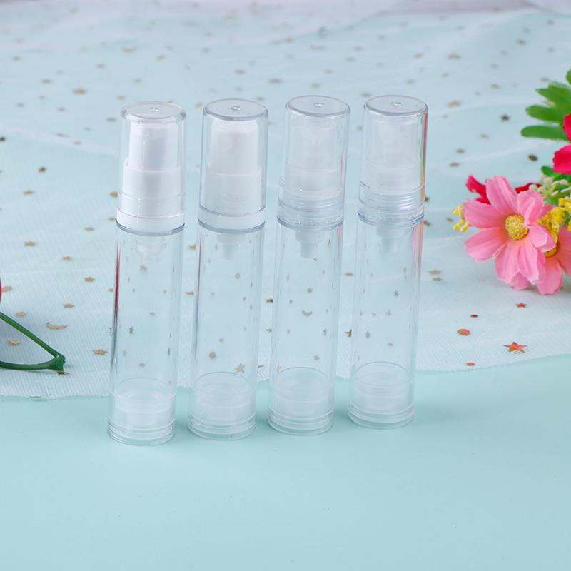 

2pcs 5/10/15ml Empty Airless Vacuum Pump Bottle Refillable Plastic Lotion Travel