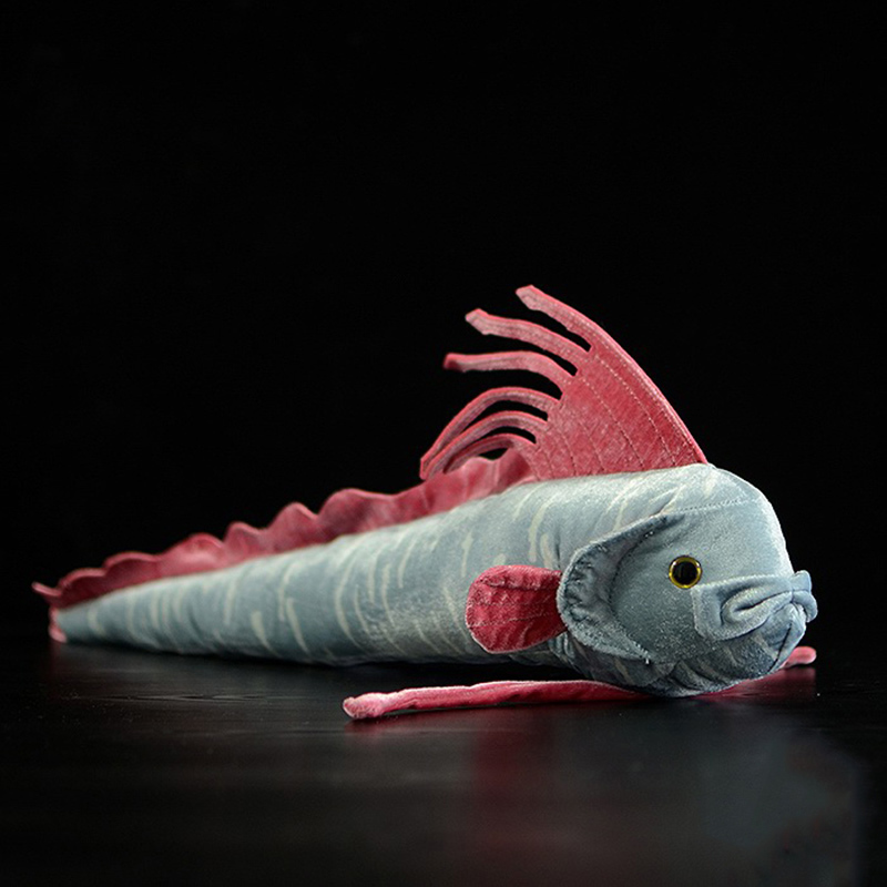 

56cm Long Real Life Stuffed Sea Animal Oarfish Lifelike Soft Ribbon Fish Plush Toy Gifts for Kids Toys & Hobbies LJ201126