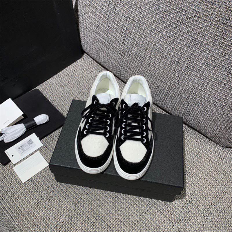 

2022 Casual Shoes Autumn Platform Designer Luxury Sneakers Women Mixed Color Trend Sports Scarpes Female Thick-Soled Lace-Up Running, Black