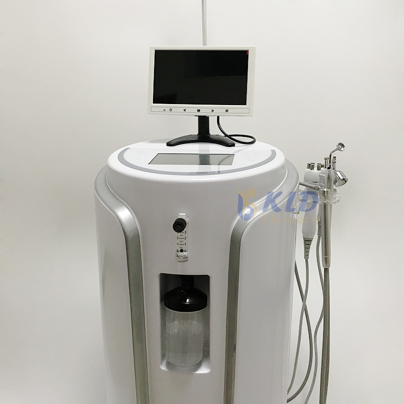 

2021 newest Water Oxygens Jet Facial Care machine Shrink Pores And Smooth face rejuvenation lifting / jet-peel skin deep cleaning device for beauty spa use