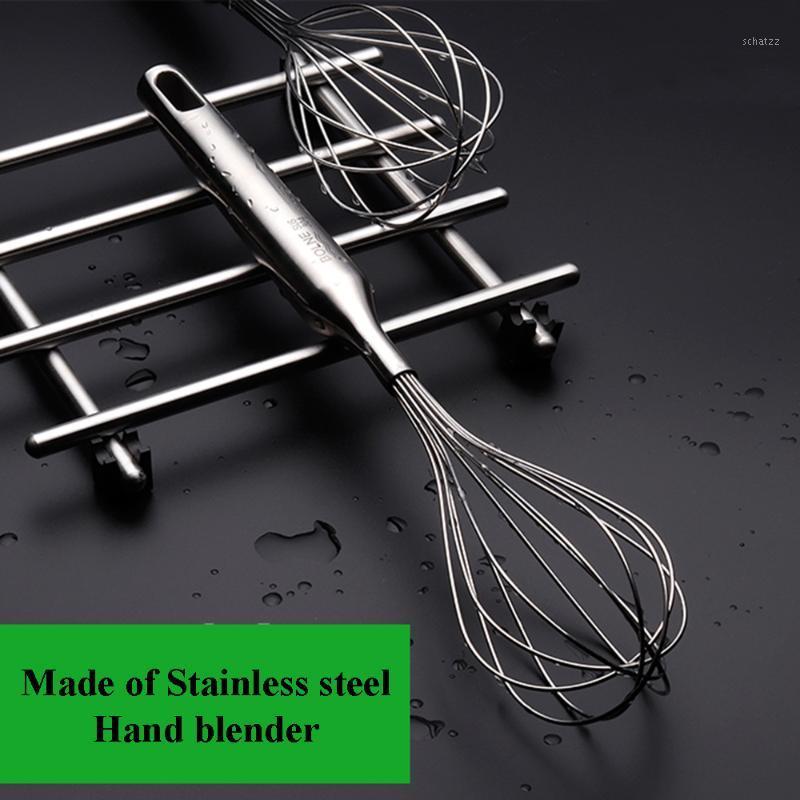 

304 Stainless Steel Whisk Household Mini Mixer Manual Whisk Cream Mixer1