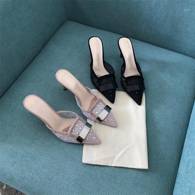 

New Summer Fashion Ladies Sandals Sweet Lace Bling String Bead Women's Shoes Top Quality High Heels Shoes Genuine Leather1