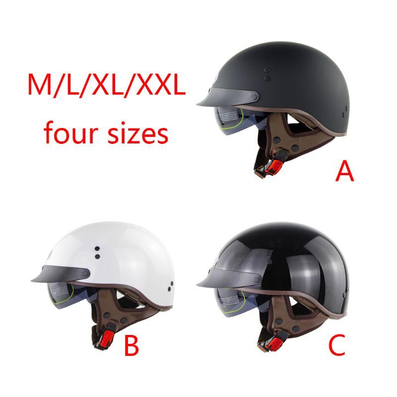 

Motorcycle Helmet Retro Motorcycle Helmet Moto Scooter Vintage ABS Half Face Biker Motorbike Moto, 7hh1501856-c-m