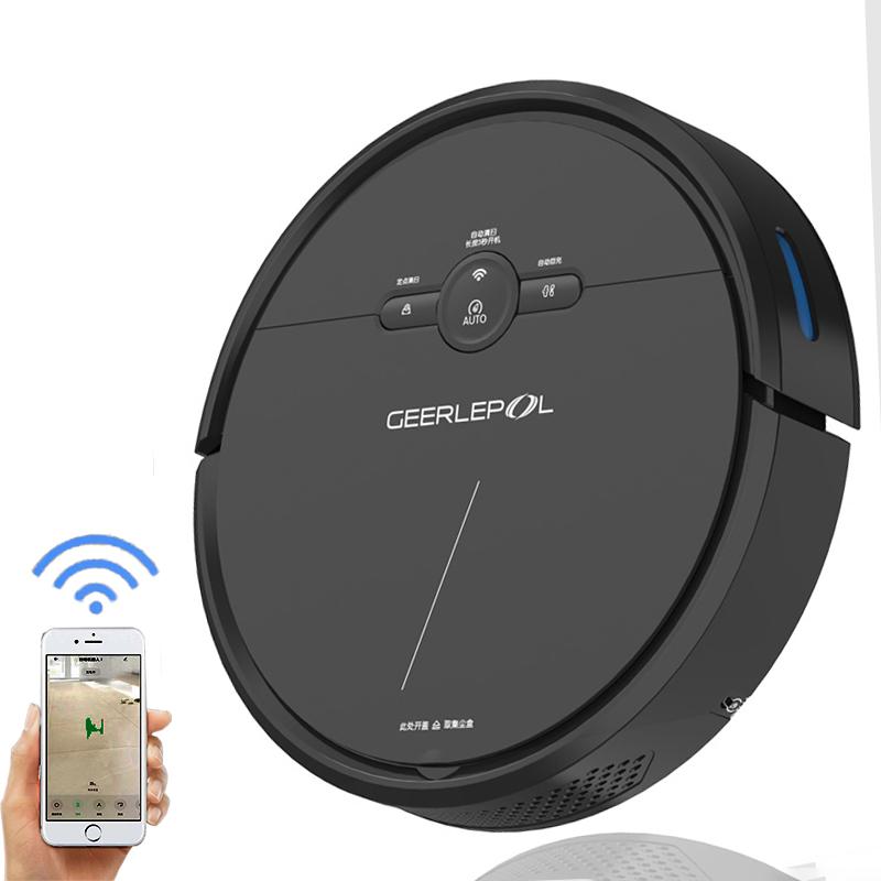 

Automatic Recharge Robot Vacuum Cleaner Time Scheduled Auto-Charge With Water Tank Wet Mop Wifi&Voice&APP Remote Control Cleaner