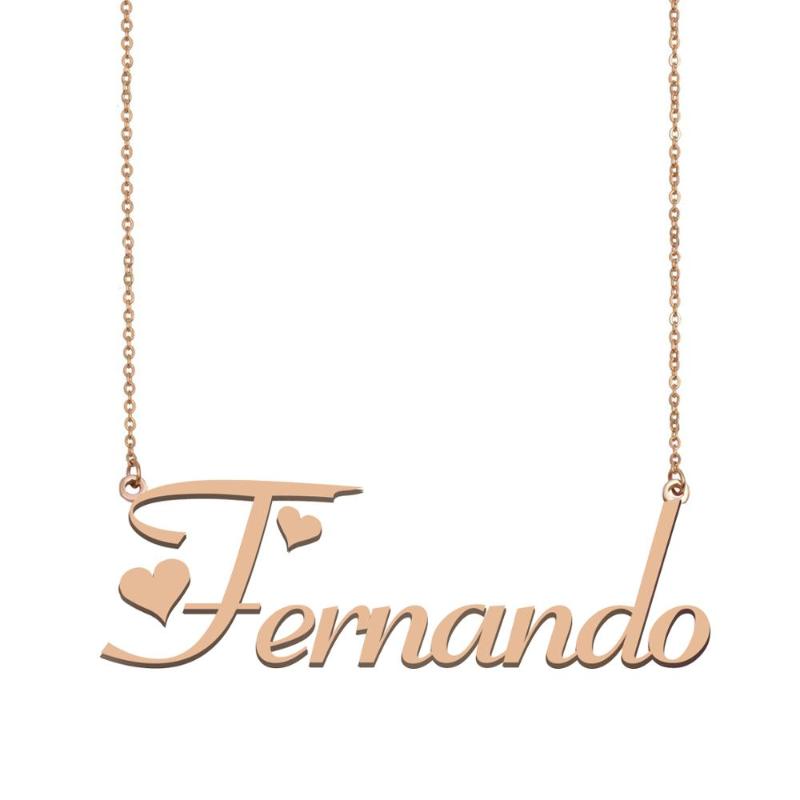 

Fernando Name Necklace , Custom Name Necklace for Women Girls Best Friends Birthday Wedding Christmas Mother Days Gift