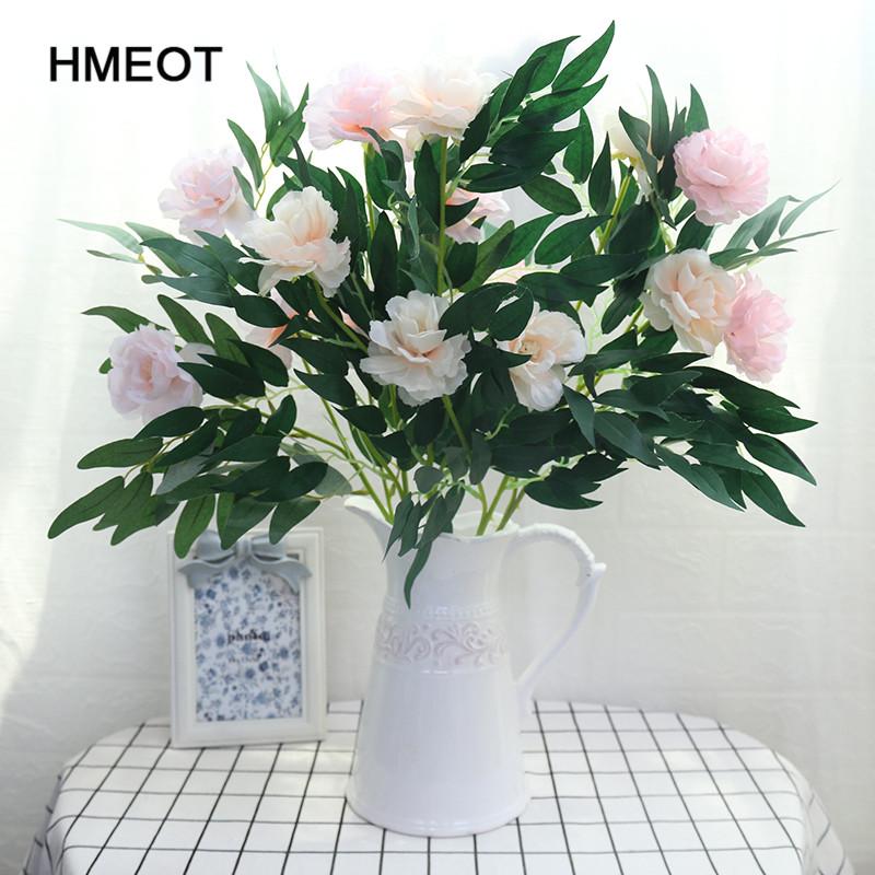 

66cm Long European artificial flower 3 head Belt leaf silk rose wedding flower alien Rose decorative party decor 1 pieces, 02