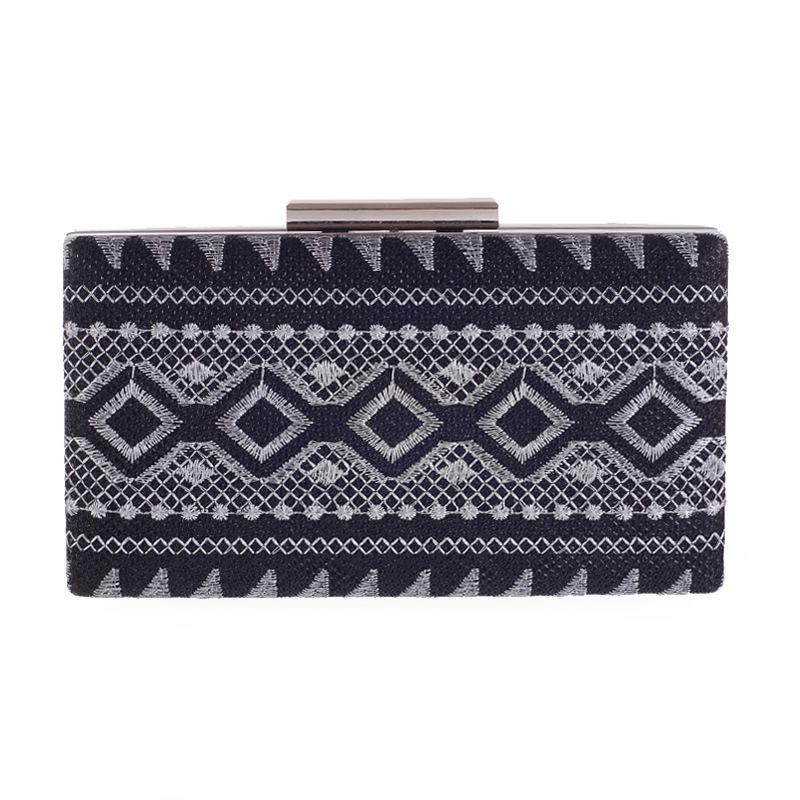 

Women Evening Bags Ladies Banquet Bag Mini Wedding Party Evening Clutch Bags Vintage Fashion Chain Shoulder Message, Black