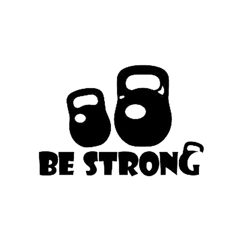 

16*10.8cm Car Stickers BE STRONG GYM vinyl decal sticker Fun Jdm Car Windshield Vinyl Sticker Decal Jdm, Color