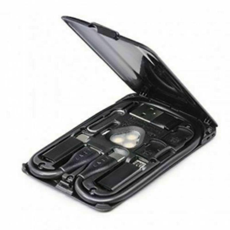 

Portable Wireless Charger Cable Storage With Conversion Head Universal Urban Survival Card Foldable Multifunctional Tool Travel1