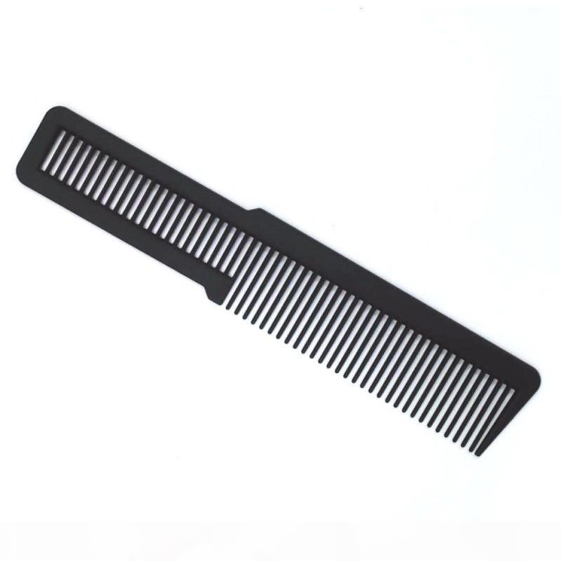 

Black Anti-static Comb Hair Styling Tool Durable Hairdressing Plastic Hair Cutting Comb Salon Hair Trimming Comb, Silver