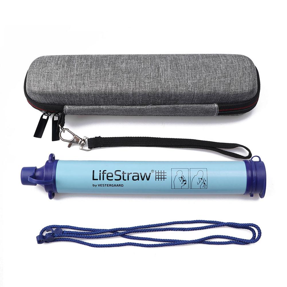 For LifeStraw Life Straw Water Purifier Storage Case Shockproof EVA Portable Outdoor Travel Bag Straw Kettle Bag (NO Purifier)-image-621968432