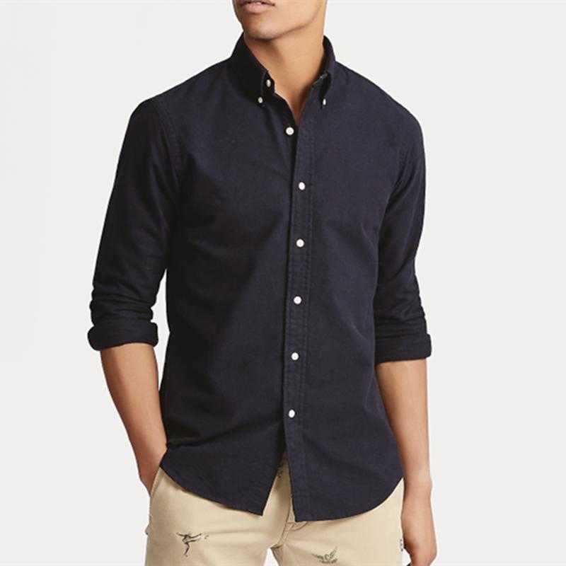 

Mens Shirts Top small horse quality Embroidery blouse Long Sleeve Solid Color Slim Fit Casual Business clothing Long-sleeved shirt Normal, Solid color small horse