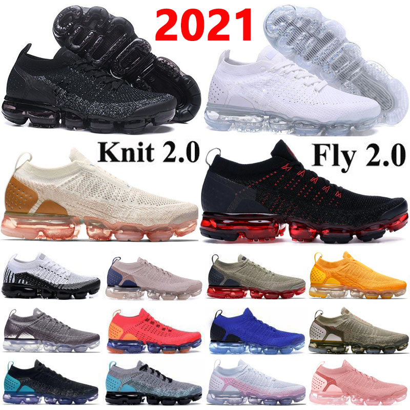 

2021 Newest Knit 2.0 Running Shoes Fly 1.0 Triple Black CNY Mens Trainers Cushion Sneakers Women Breathable Run Shoe Size 36-45, 43