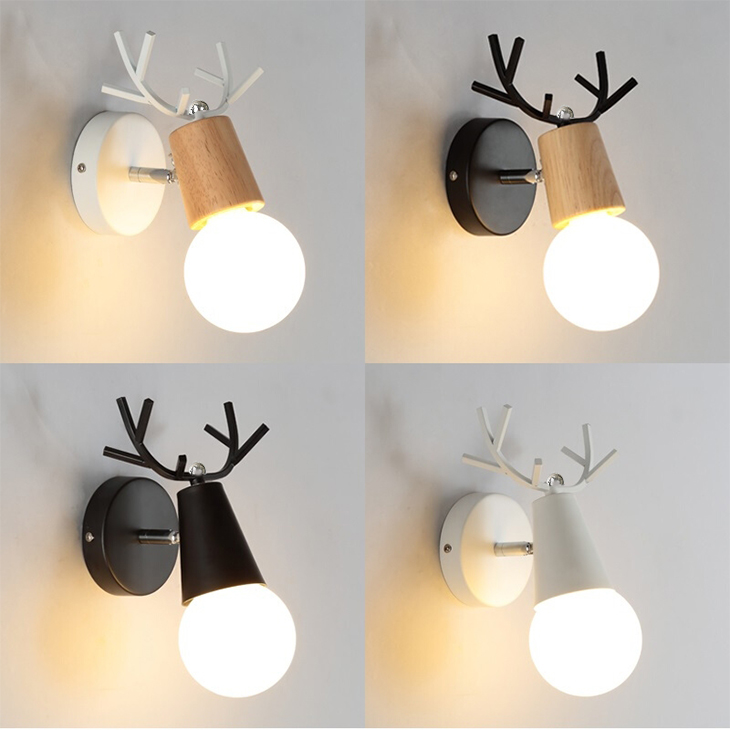 

Nordic led creative wall lamp bathroom mirror cabinet dressing table light simple aisle background wall lamps