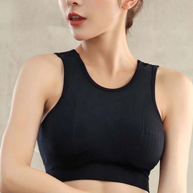 

Female Hollowing Out -Proof Yoga Sports Bra Without Steel Ring Underwear #j3s, Blue