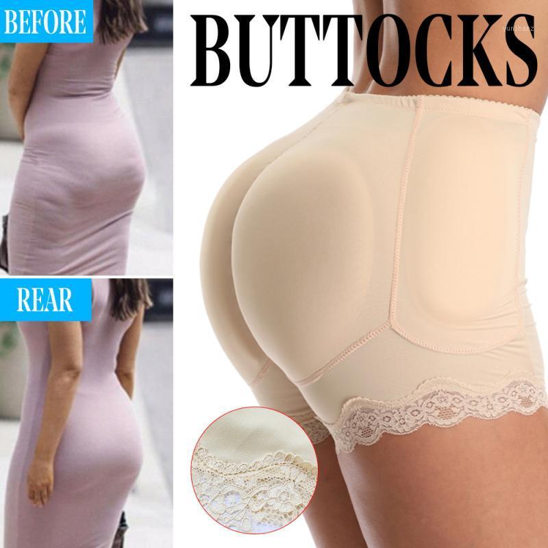 

Women' Hip Lifting Panties Buttock Raising Underwear Sponge Padbody Shaping Hip Raising Wave Lace Underwear Yoga Shorts1, Beige