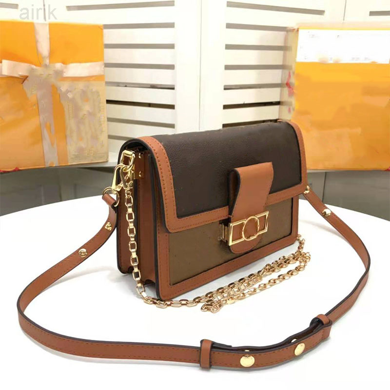 

Wallet Fashion Dauphine Tote Shoulder Crossbody Bag Purse M44391 M44580 Backpack Letters Flap Purses Handbags Women Luxurys Designers Bags, Brown