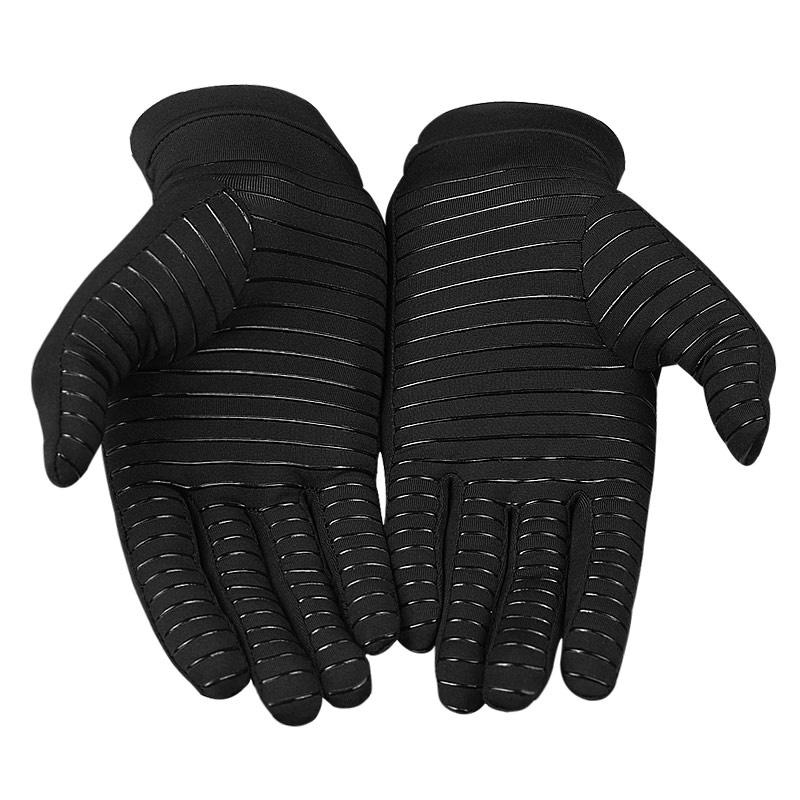 

Anti-Arthritis Pressure Treatment Gloves Fiber Relief Gloves Sprained Carpal Tunnel Clip Wrist Band Elastic Sports, Black