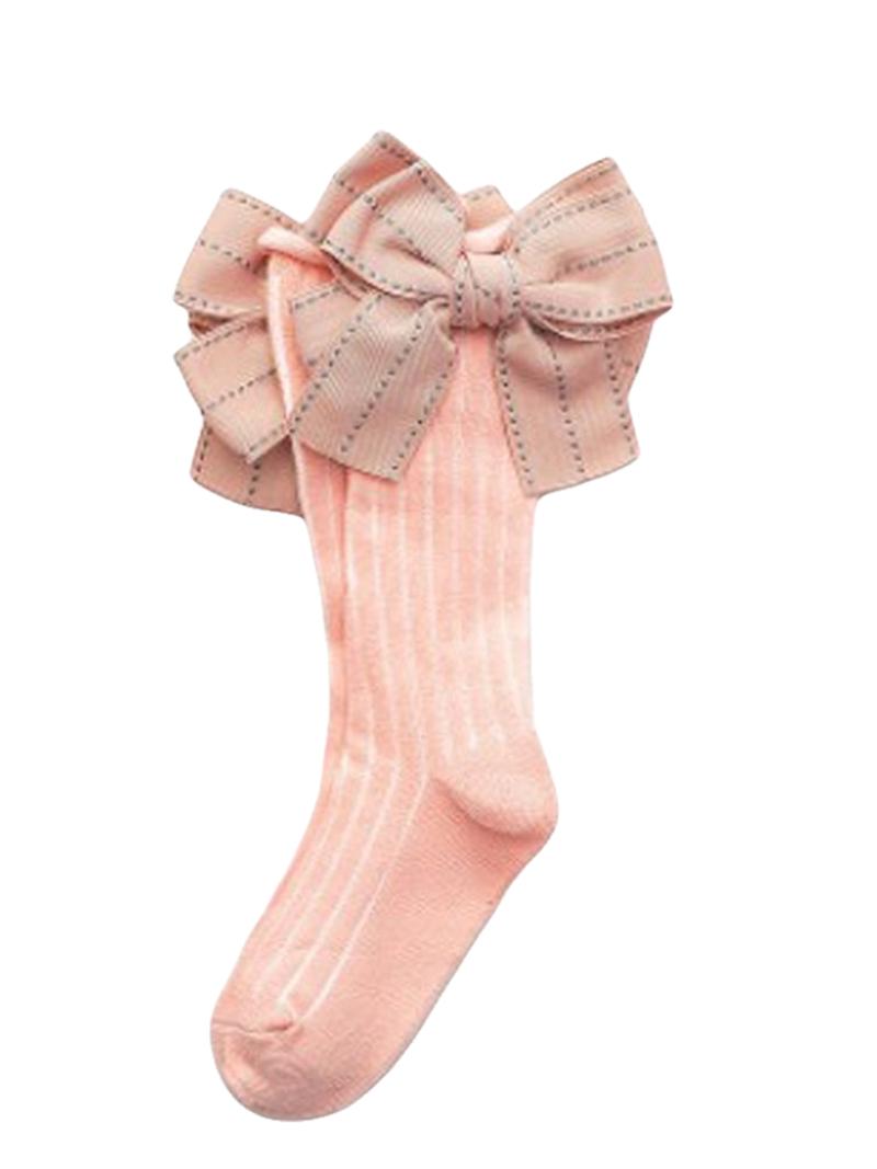 

Kids Socks Toddlers Girls Big Bow Knee High Long Soft Elastic Loose Socks 1-8Y Stocking Autumn Winter Warm Loose 1-8Y, Red