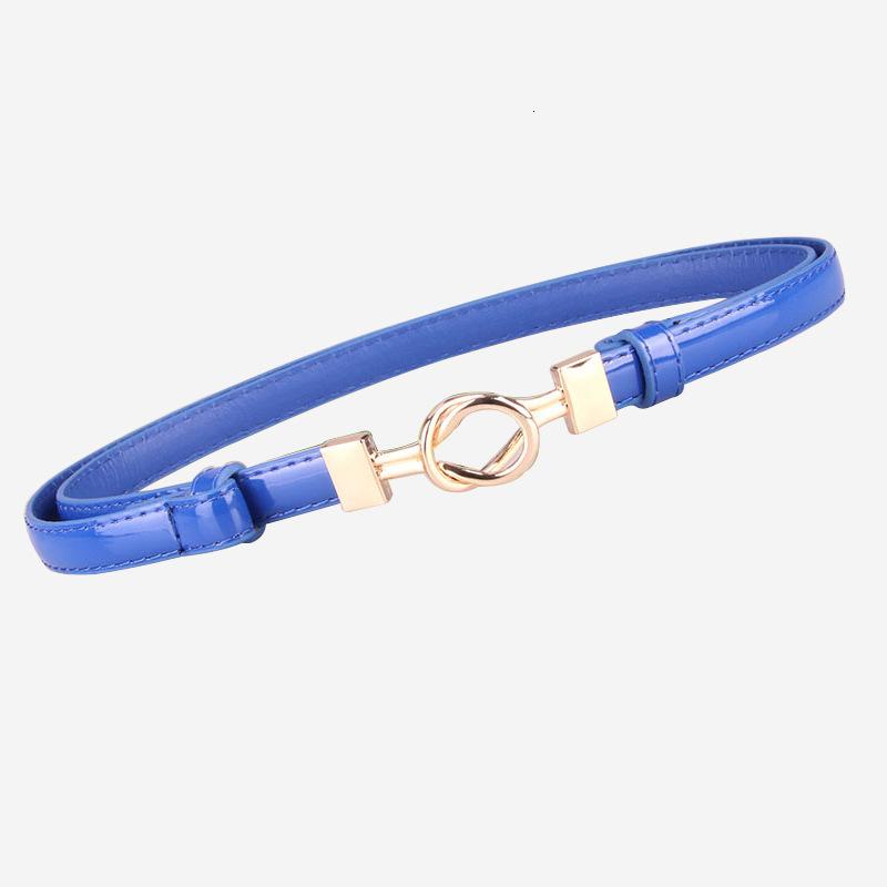 

Belt Dress Simple Versatile Fashion Women Leather Belt Thin Skinny Metal Gold Elastic Buckle Waistband Dress Accessories, White