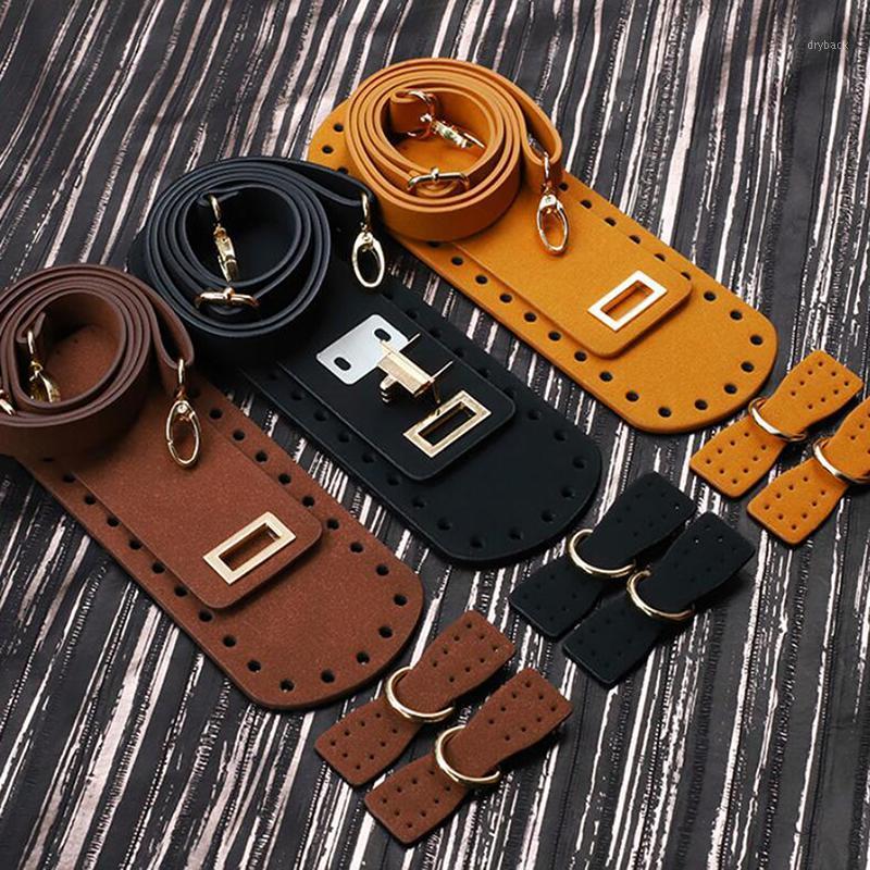 

7PCS Set Shoulder Strap Handmade Handbag Bag Set Leather Bag Bottoms Cover With Hardware Accessories For DIY Handbag1