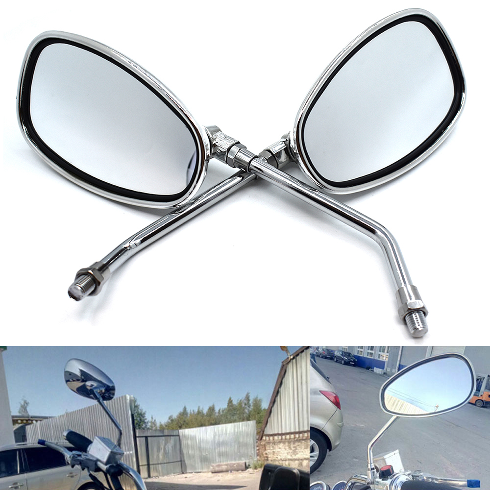 

sliver chrome motorbike side mirrors for yamaha vespa scooter accessorie side mirror motorcycle rearview mirror moto