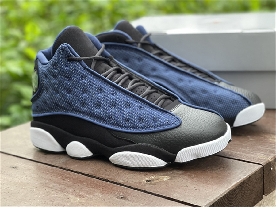 

2022 Authentic 13 Brave Blue Shoes Navy Black White University Blue 3M Reflective Real Carbon Fiber Outdoor Sports Sneakers With Original Box 40-47, Customize