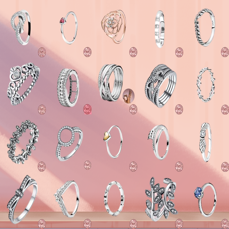 

925 Sterling Silver Rings For Women Wholesale Popular Flower Lucky Rings Jewelry Making Dorpshipping 2022 trend without box
