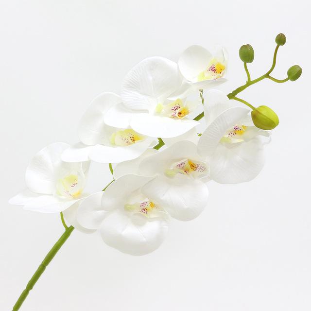 

Orchid Artificial Flowers DIY Artificial Silk Flowers Butterfly Orchid Silk Flower Bouquet Phalaenopsis Wedding Home Decoration, Purple