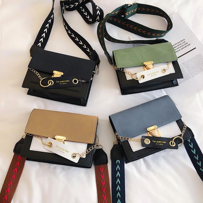 

The New Korean Style Frosted Fashion Girl All-match Mortise Lock One-shoulder Diagonal Bag, Black