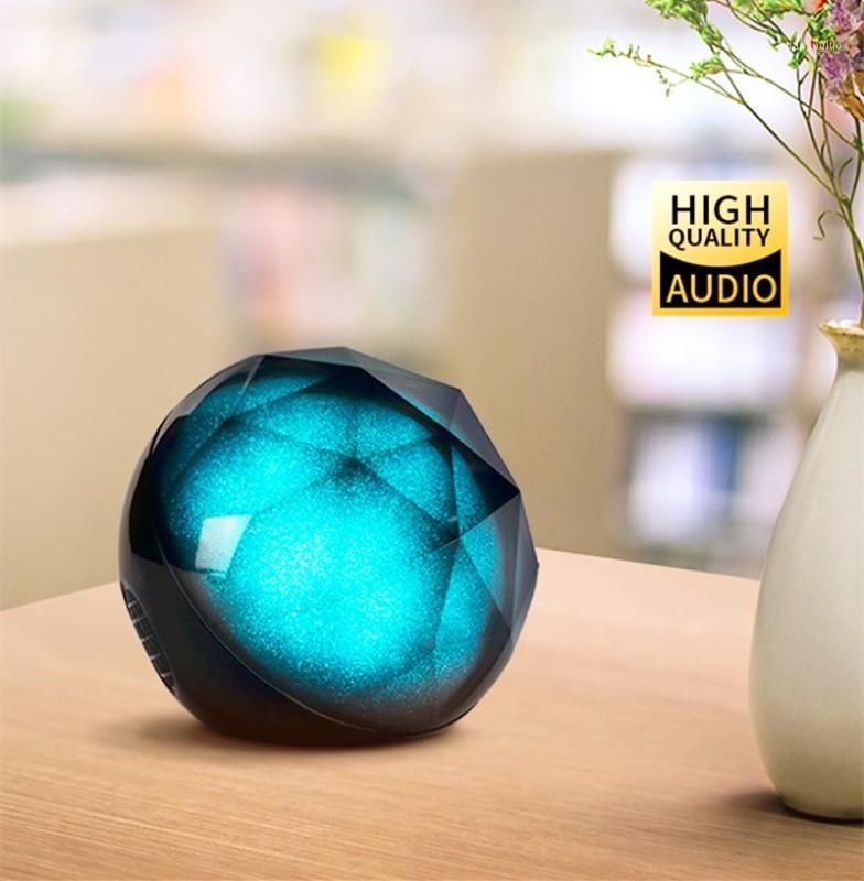 

New Crystal Magic ball Bluetooth speaker remote control Wireless speaker Atmosphere lamp gift1