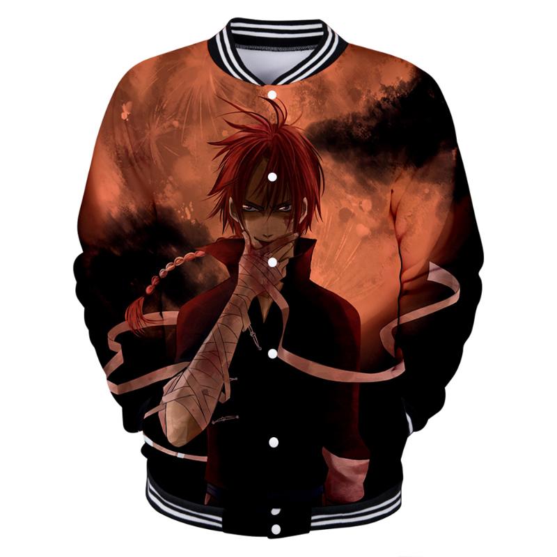 

GINTAMA Anime&Manga Jacket Street comfortable Baseball Fashion Long-sleeved Jacket Casual Baseball, N05049