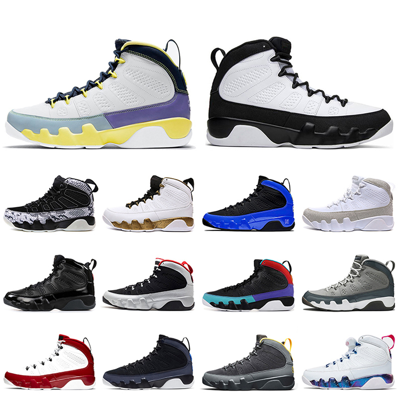 

2021 New Athletic Shoes Jumpman 9 9s Change The World Basketball Shoes Retro University Blue Men Trainers Sneakers Size 13 Dream It Statue, #15 white pink multi color 40-47