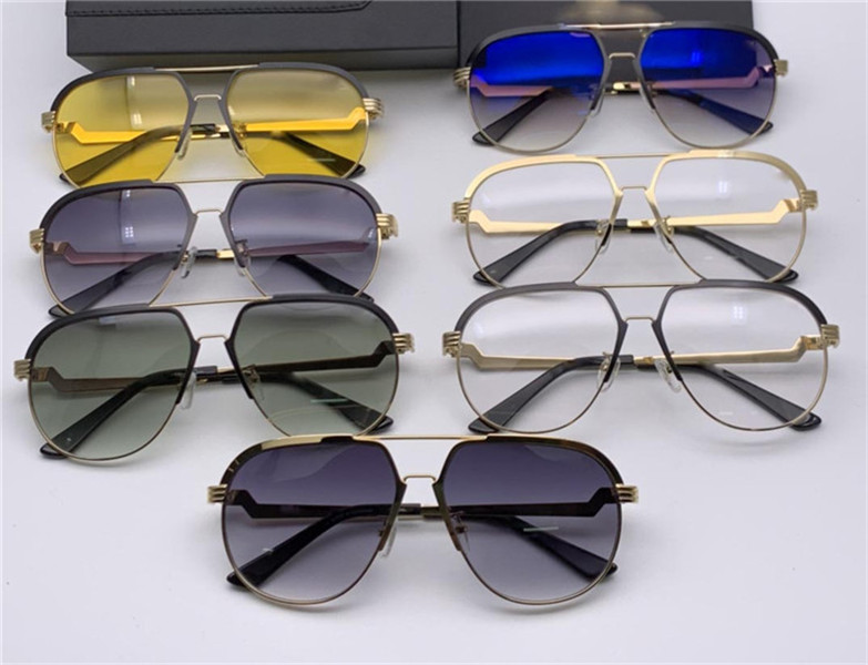 

The latest selling popular fashion men designer sunglasses 9083 square plate metal combination frame top quality UV400 lens with box 0936The