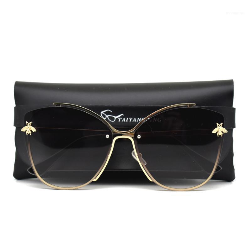 

2020 Vintage Brand Designer Cat eye Sunglasses Women Retro Gradient Black Sun Glasses For Men Shades Female Sunglass UV4001