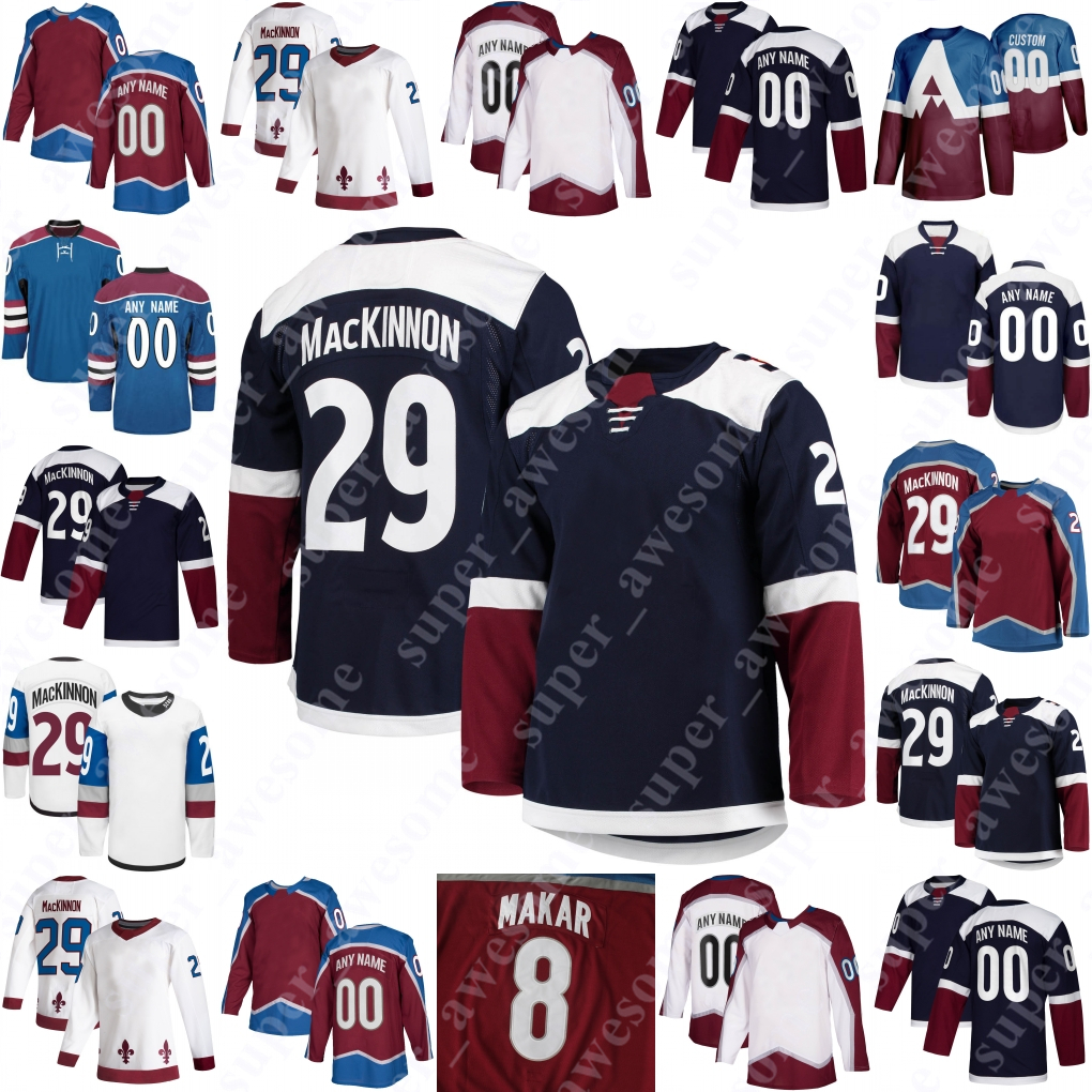 

Tyson Jost Jersey J. T. Compher Alex Newhook Logan O'Connor Erik Johnson Nicolas Aube-Kubel Bowen Byram Jack Johnson Darren Helm Ryan Murray Kurtis MacDermid Gross, White 2016
