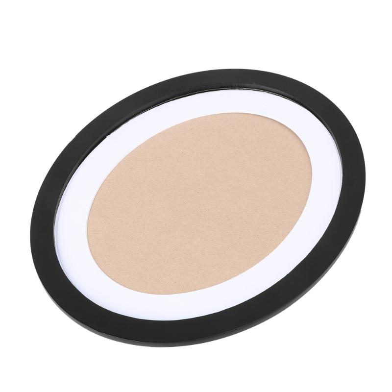 

10 Inch Classic Oval Wood Picture Frame Wall Hanging Decoration - Send Seamless Nail and Nail (Black