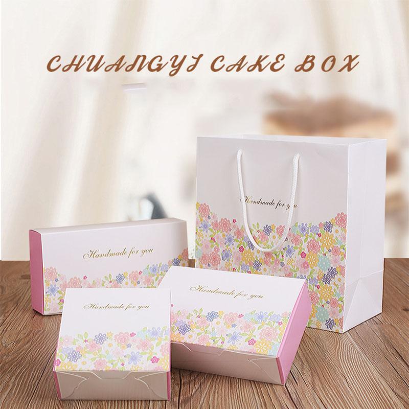

4 Styles Flower Gift Box Cartoon Cake Case Crafts Packaging Box Valentine's Day Gift Packaging Wedding Party Decoration