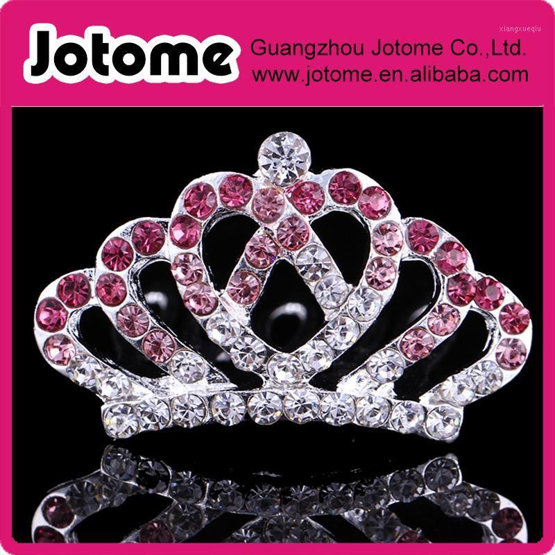 

Hair Clips & Barrettes Rhinestone Crystal Princess Royal Small Comb Tiara - Child Tiara, Wedding HairPiece, Accessories FOR Baby Girl, Golden;silver